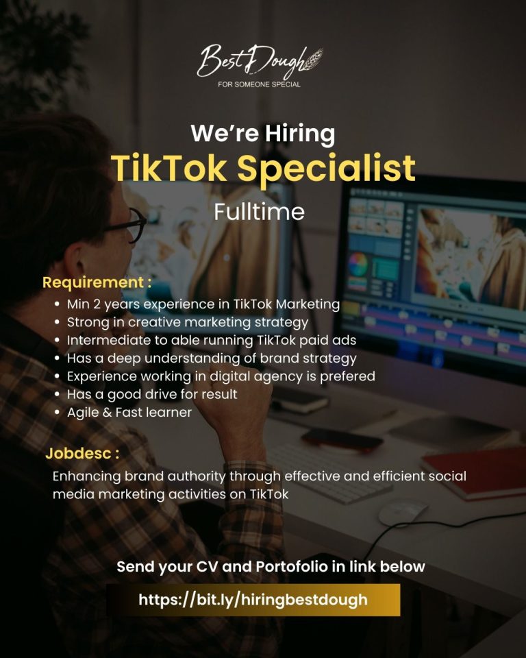 Lowongan Kerja TikTok Specialist Best Dough Malang