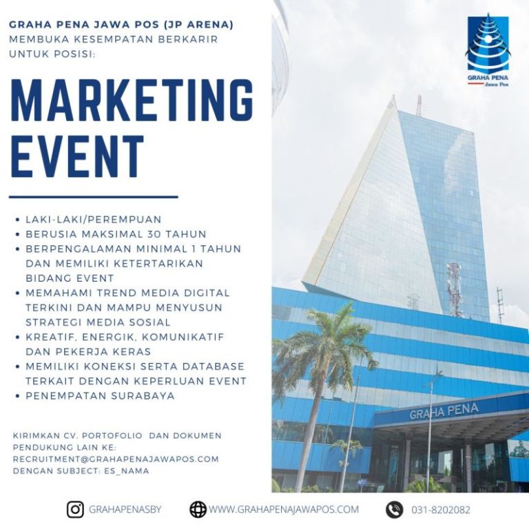 Lowongan Kerja Marketing Event PT Graha Pena Jawa Pos Surabaya