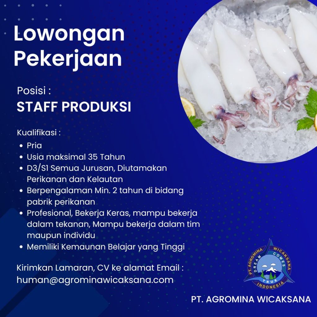Lowongan Kerja PT Agromina Wicaksana Sidoarjo