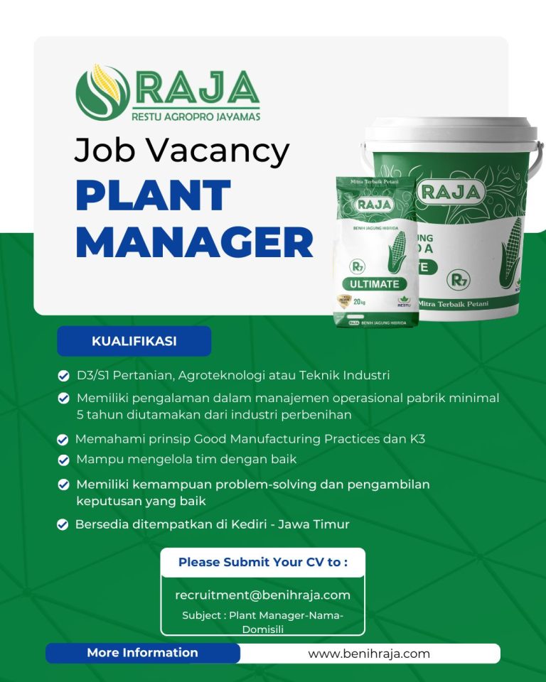 Lowongan Kerja PT Restu Agropro Jayamas Kediri